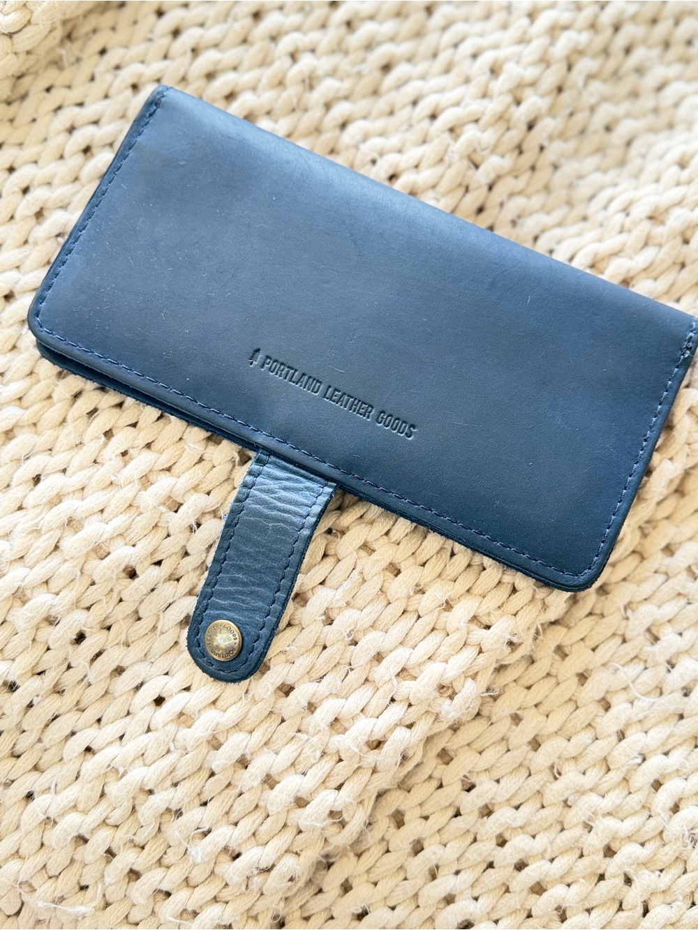 Portland Leather Goods Midnight Blue Bifold Wallet - Picture 4 of 7
